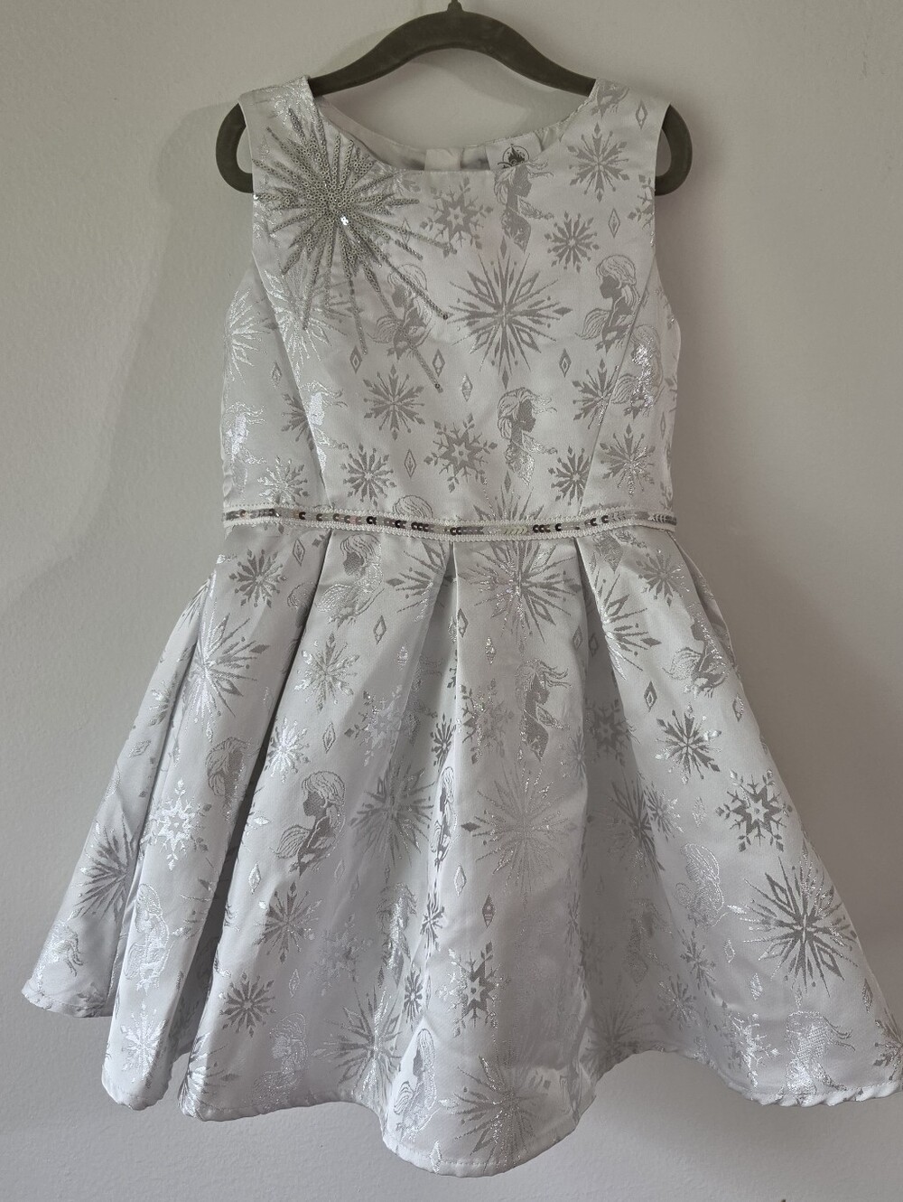 Disney Costume Frozen Silver Fancy Dress, Girls 5/6 Halloween Disney Cruise